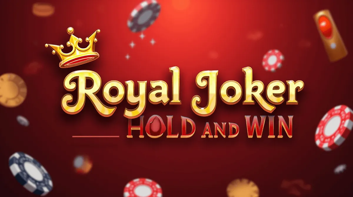 Royal Joker: Hold and Win Gra slotowa Royal Joker Hold and Win, złota korona, żetony